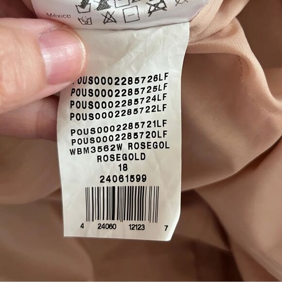 Jules & Cleo lace up glitter tule ball gown ROSEGOLD SIZE 18 - Picture 16 of 16